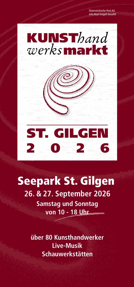Folder Kunsthandwerksmarkt Seeham 2026