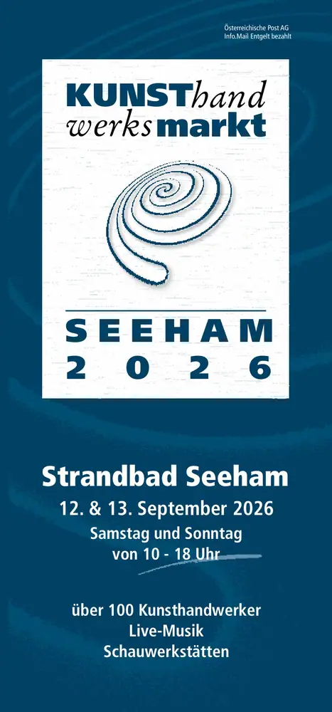 Folder Kunsthandwerksmarkt Seeham 2026