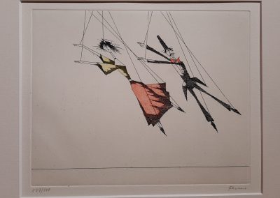 Marionettentango - Radierung - 45 x 40 cm